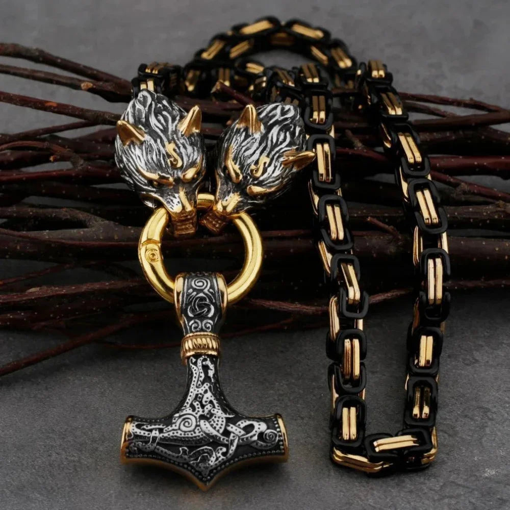 Fashionable Exquisite New Retro Nordic Viking Hammer Pendant in USA