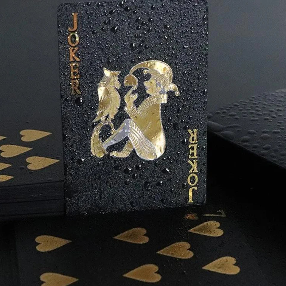 Color Rose Black Gold Playing Card Game Card Group in USA