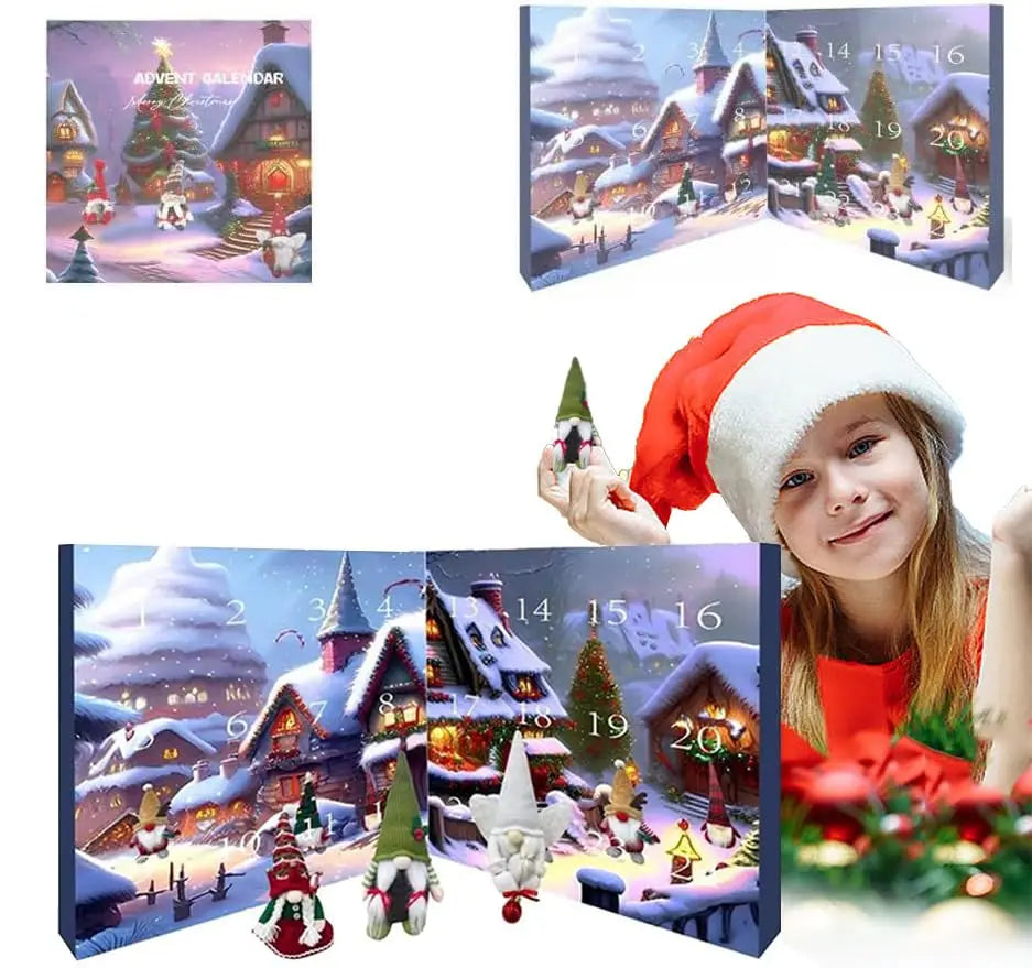 2024 Christmas Gnome Advent Calendar, 24 Day Christmas Advent Calendar