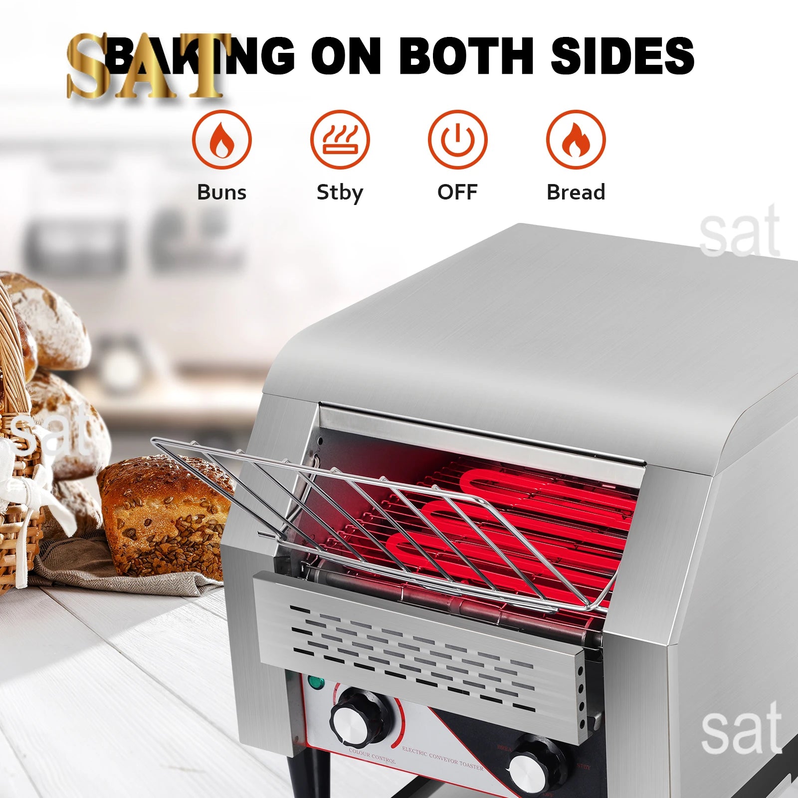 Commercial Toaster Stainless Steel Restaurant Toaster in USA.