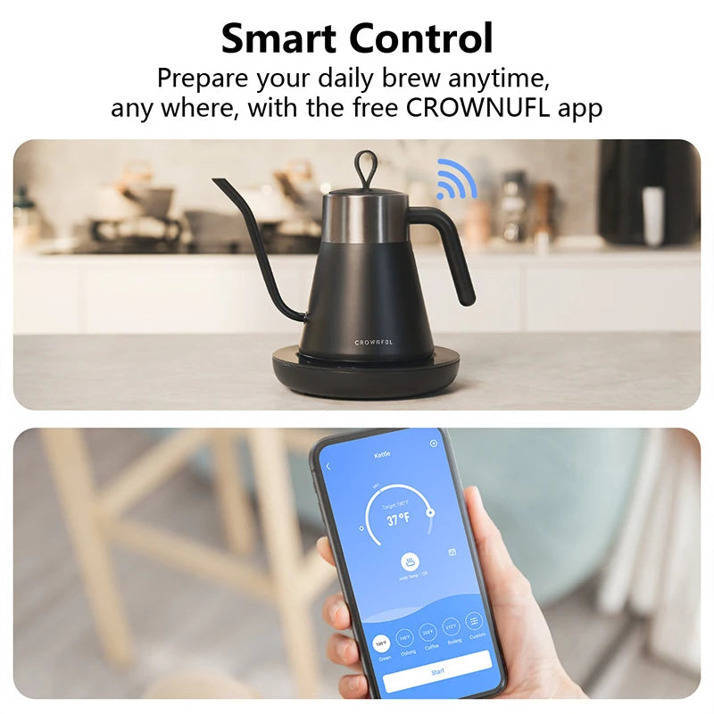 CROWNFUL Gooseneck Electric Kettle Smart Variable IN USA.