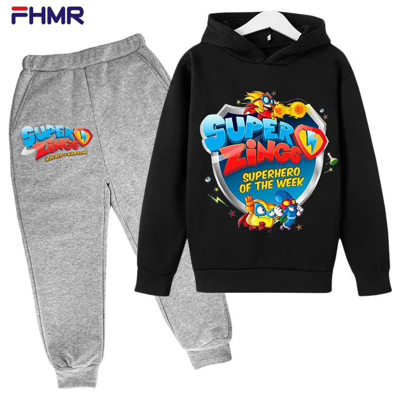 Boys Hoodies+Pants Sets New Autumn Baby Tops Clothing in USA