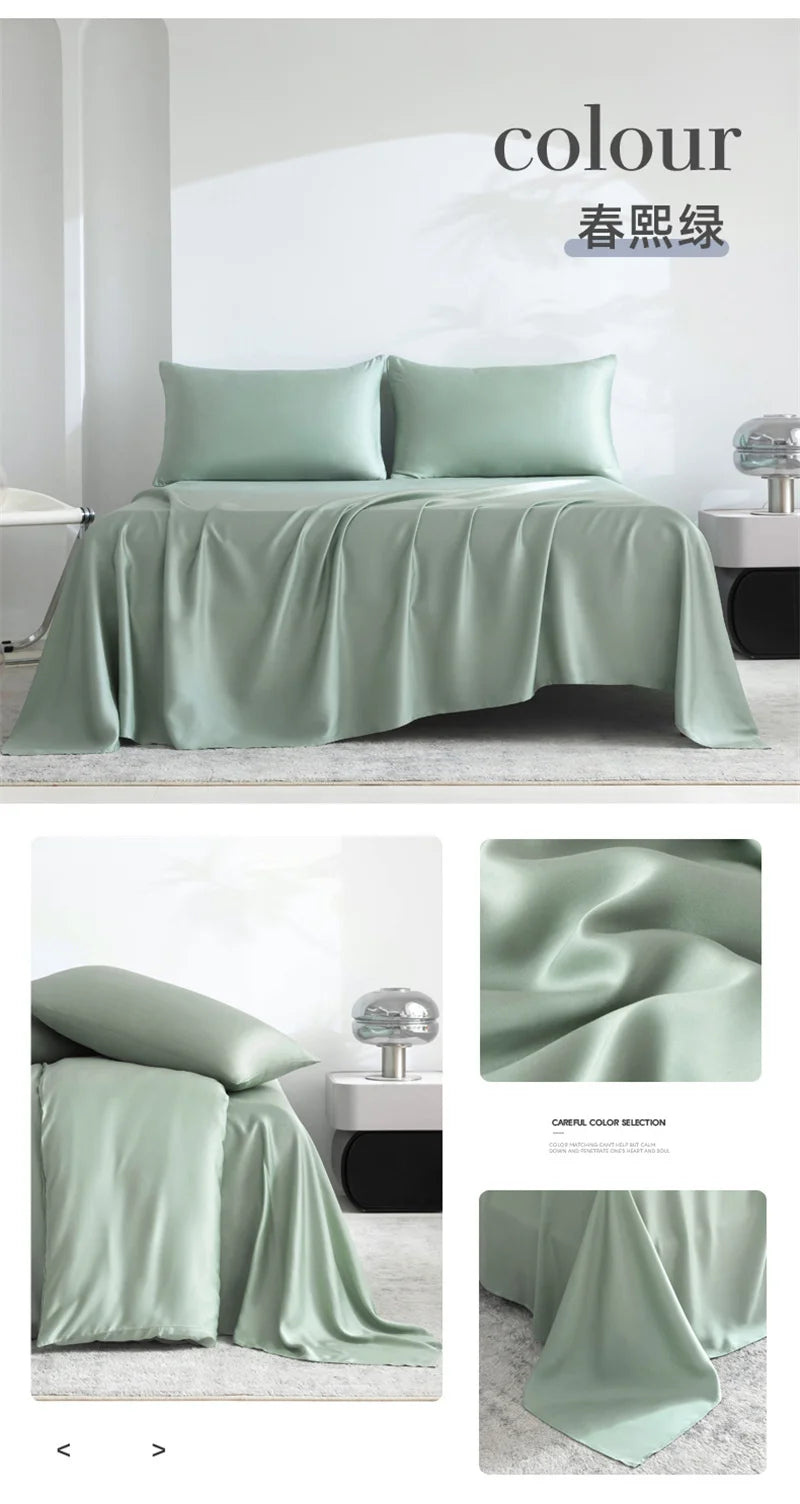 Home 100% Bamboo Flat Sheet 1Pc Luxury Soft Bed Sheet Cover Single Dou