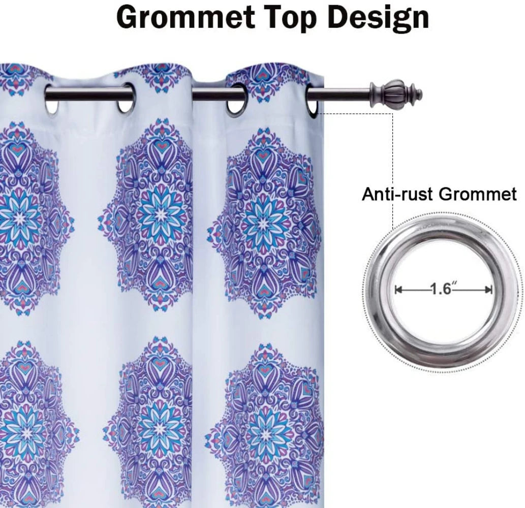 Blackout Thermal Insulated Light Blocking Grommets Curtain, in USA