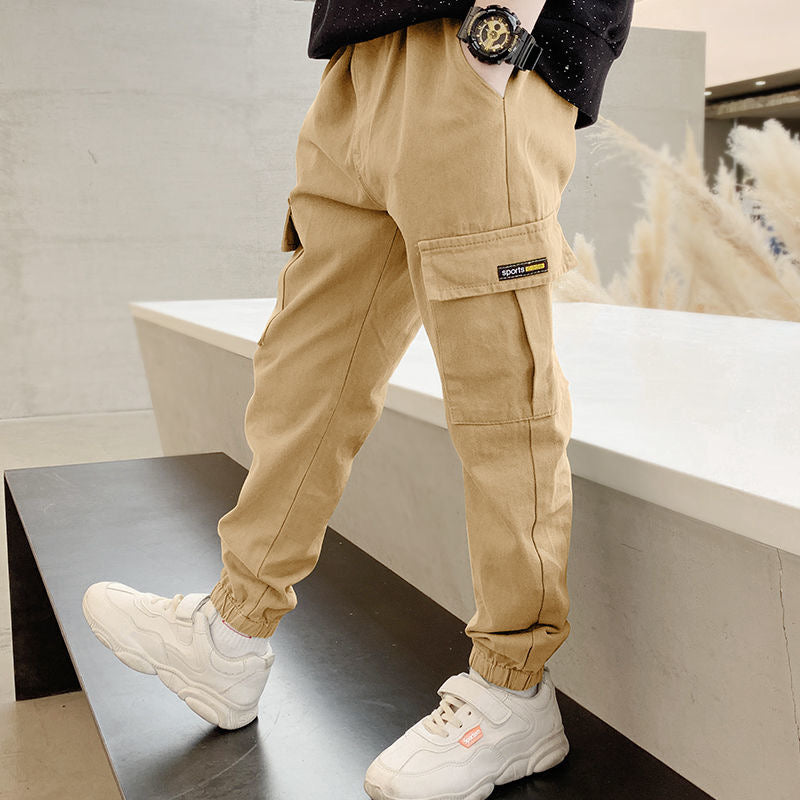 New Spring Autumn Boys Pants Casual Long Style Trousers in USA