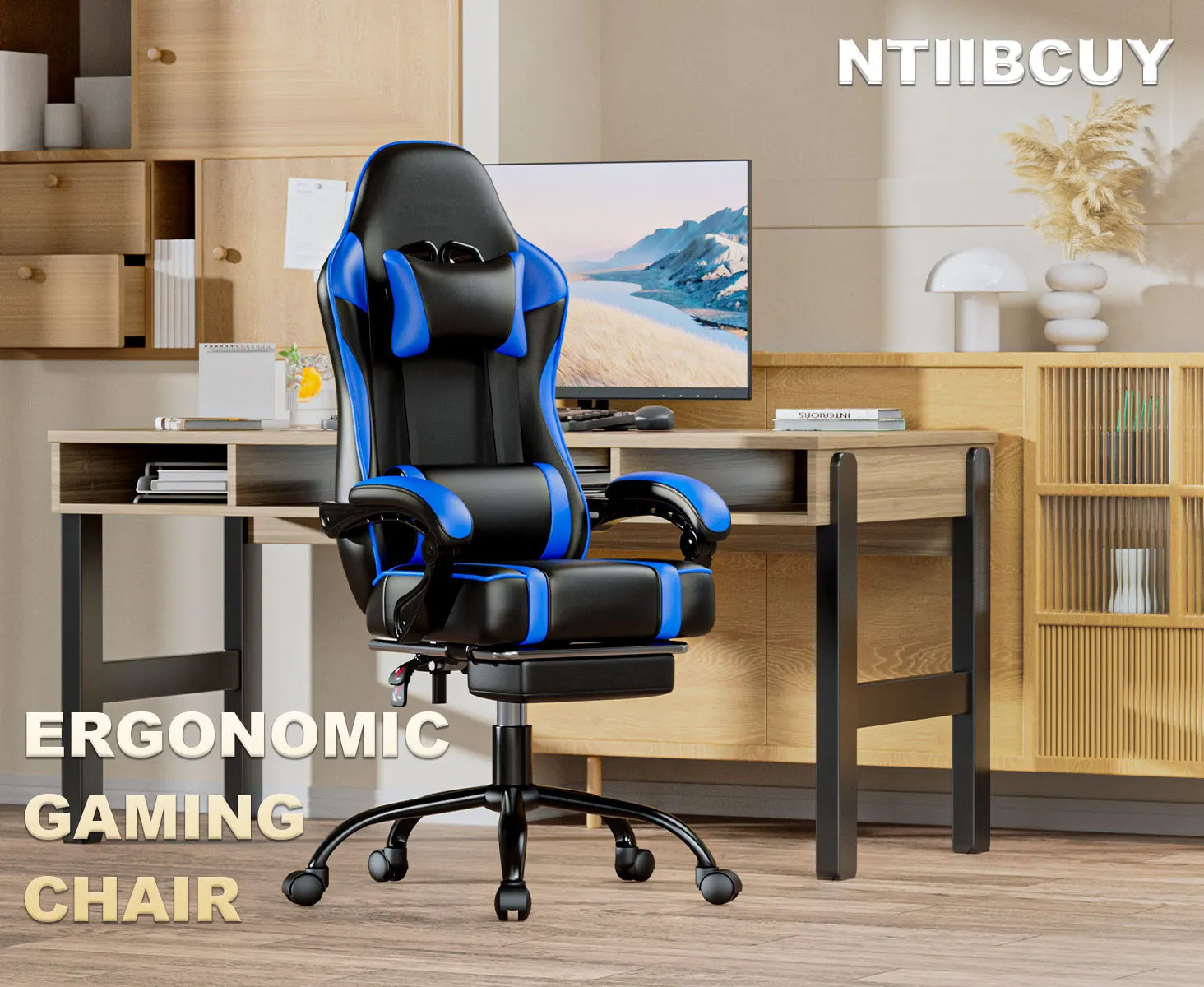 Gaming Chair Footrest, PU Leather Video Game Chairs IN USA.