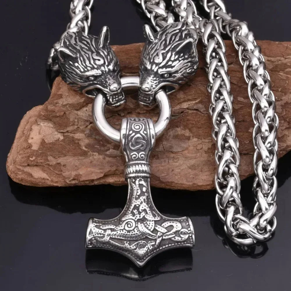 Fashionable Exquisite New Retro Nordic Viking Hammer Pendant in USA