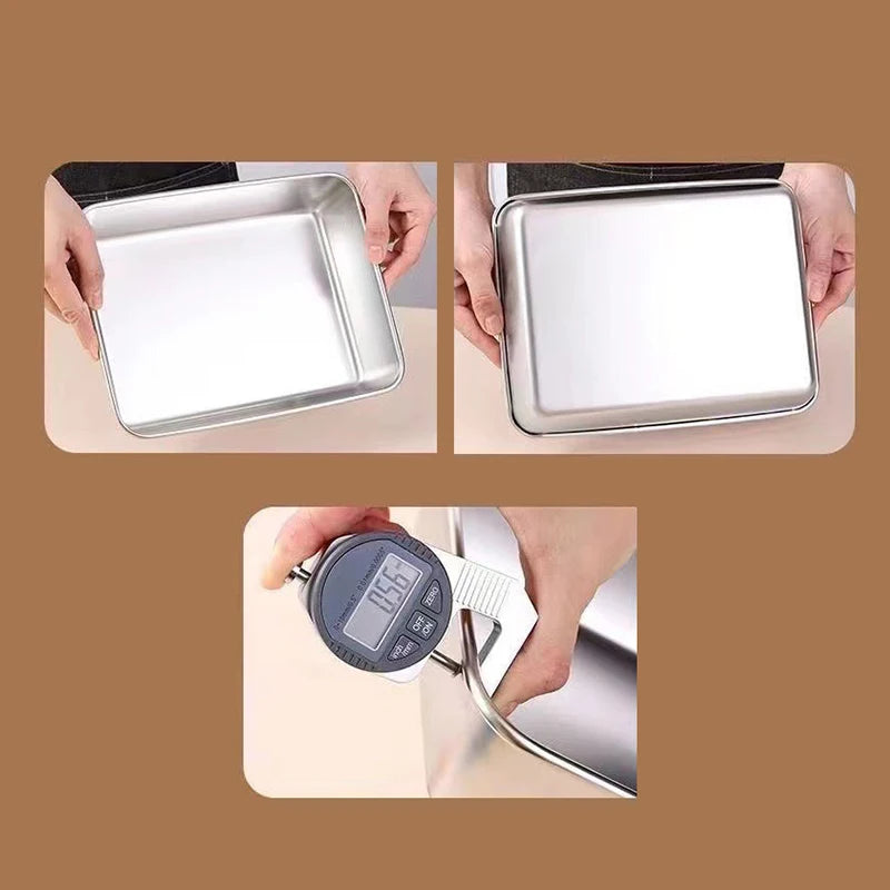 Stainless Steel Refrigerator Food Storage Box With Plastic in USA.