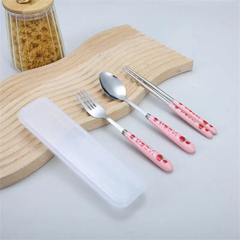 Portable Chopstick Fork Spoon With Storage Box in USA.