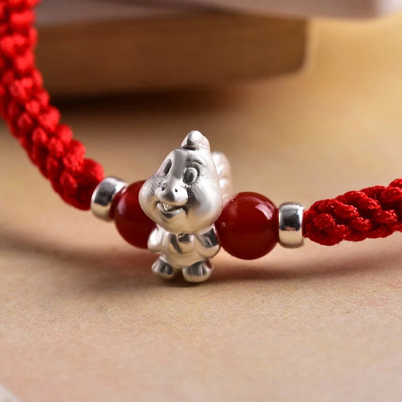 Sterling Silver Red Rope for Women and Men Korean Version in USA.