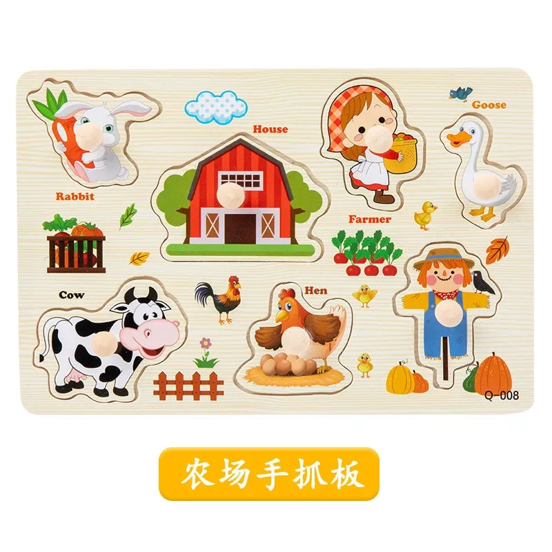 Wooden Puzzles for Toddlers Montessori Baby in USA