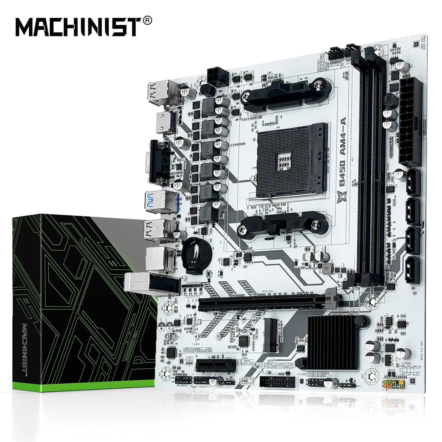 MACHINIST B450 Motherboard AMD Processor Dual-channel DDR4 Memory AM4 