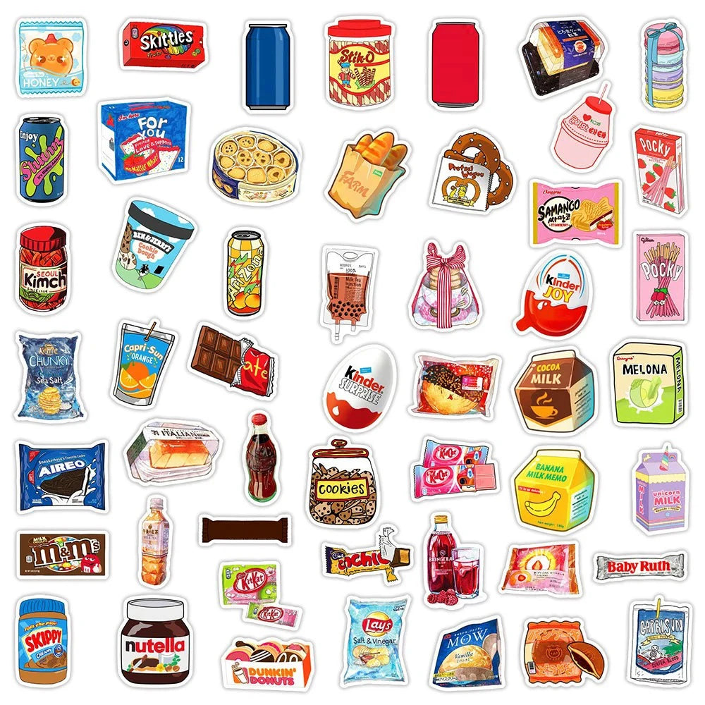 Drink Milk Snack Food Packaging Stickers Phone in USA