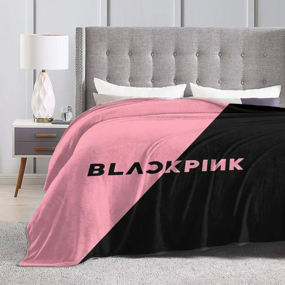 Music Idol Black-Pinks Girl Blankets Flannel All Season in USA