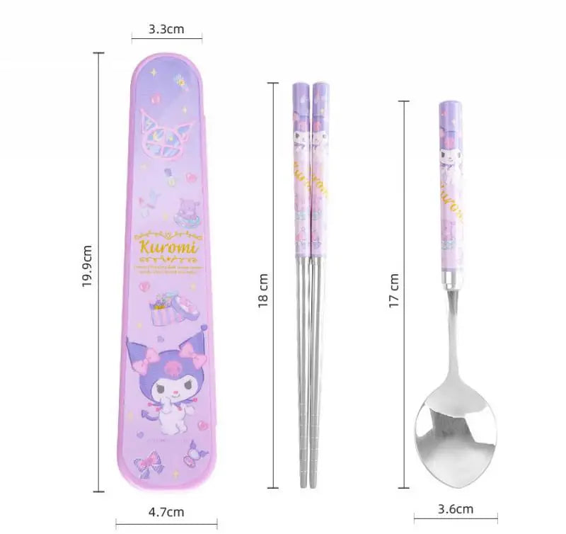 Sanrio Kuromi Tableware Kawaii Children Household in USA.