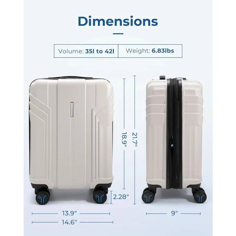 Expandable Carry Luggage Airline Approved Lightweight in USA