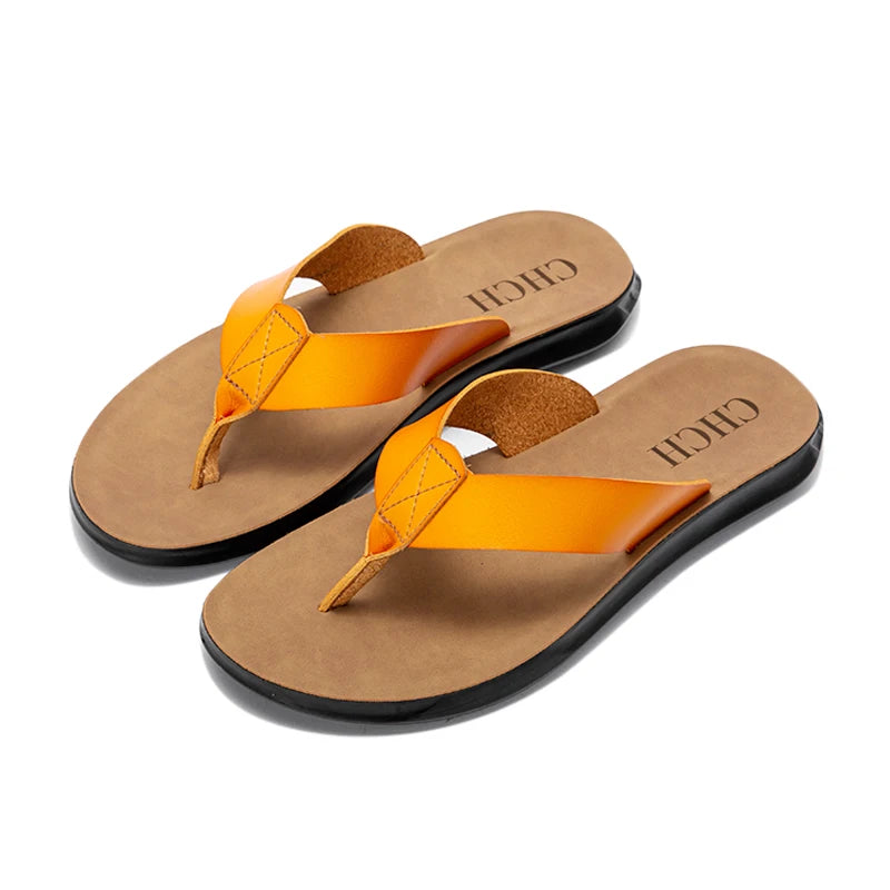 Men's slippers outdoor beach flip-flopscasual slippers in USA