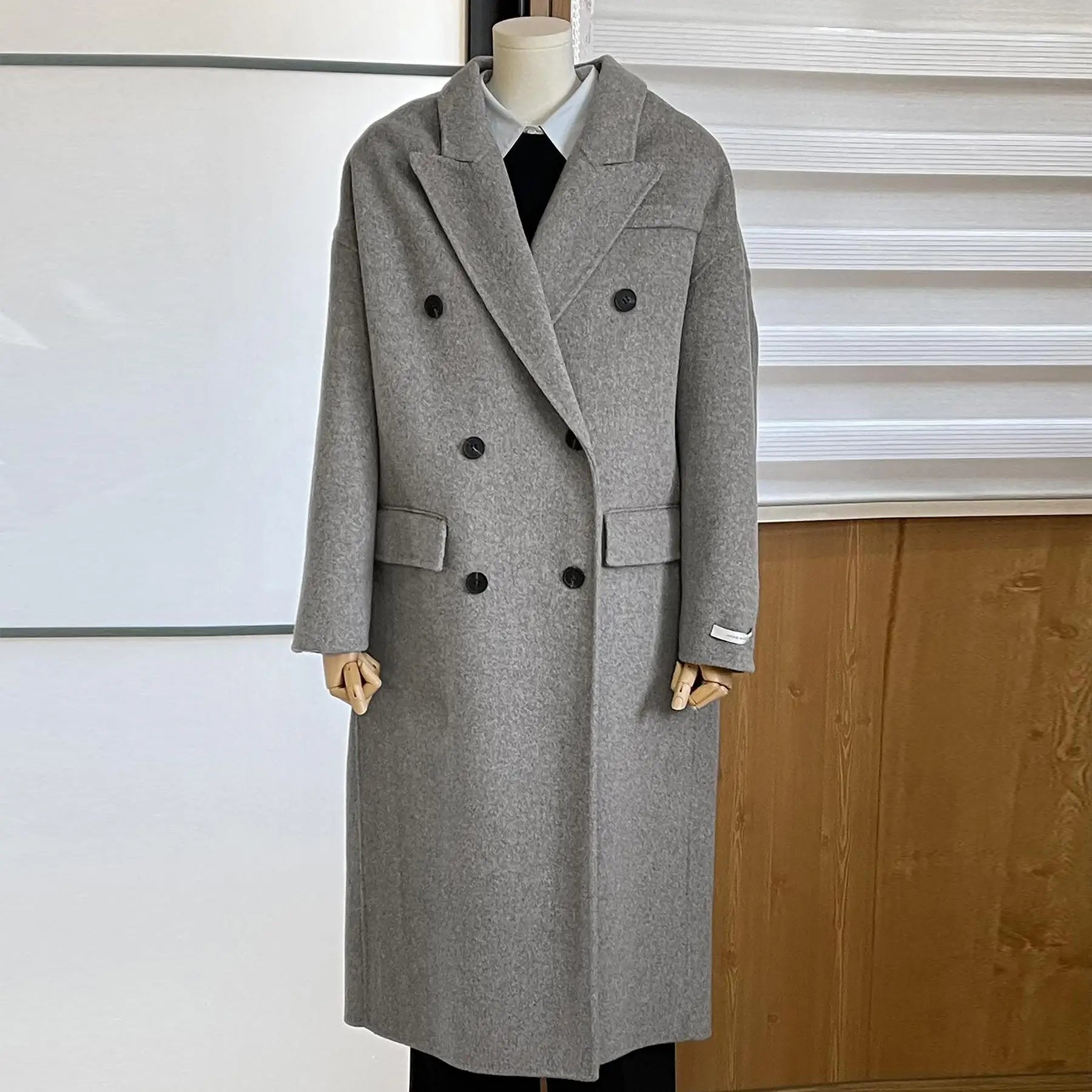 Office Lady Woolen Jackets Autumn Winter Korean-Style Profile IN USA.