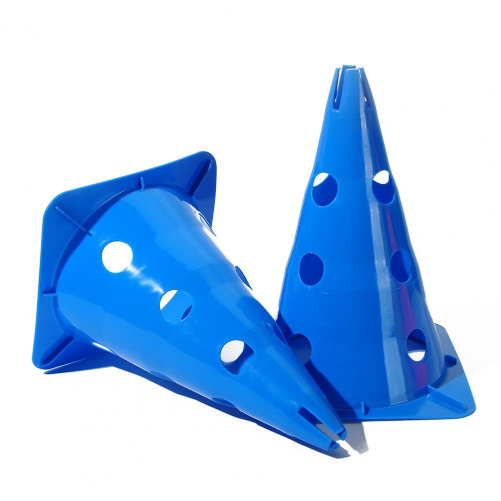 Soccer Training Cone Hole Design Bright Color Resilient Anti-cracking 