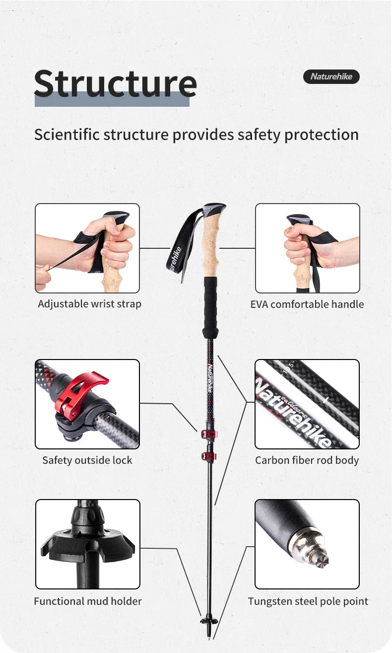 Telescopic Sticks Lightweight Walking Hiking in USA