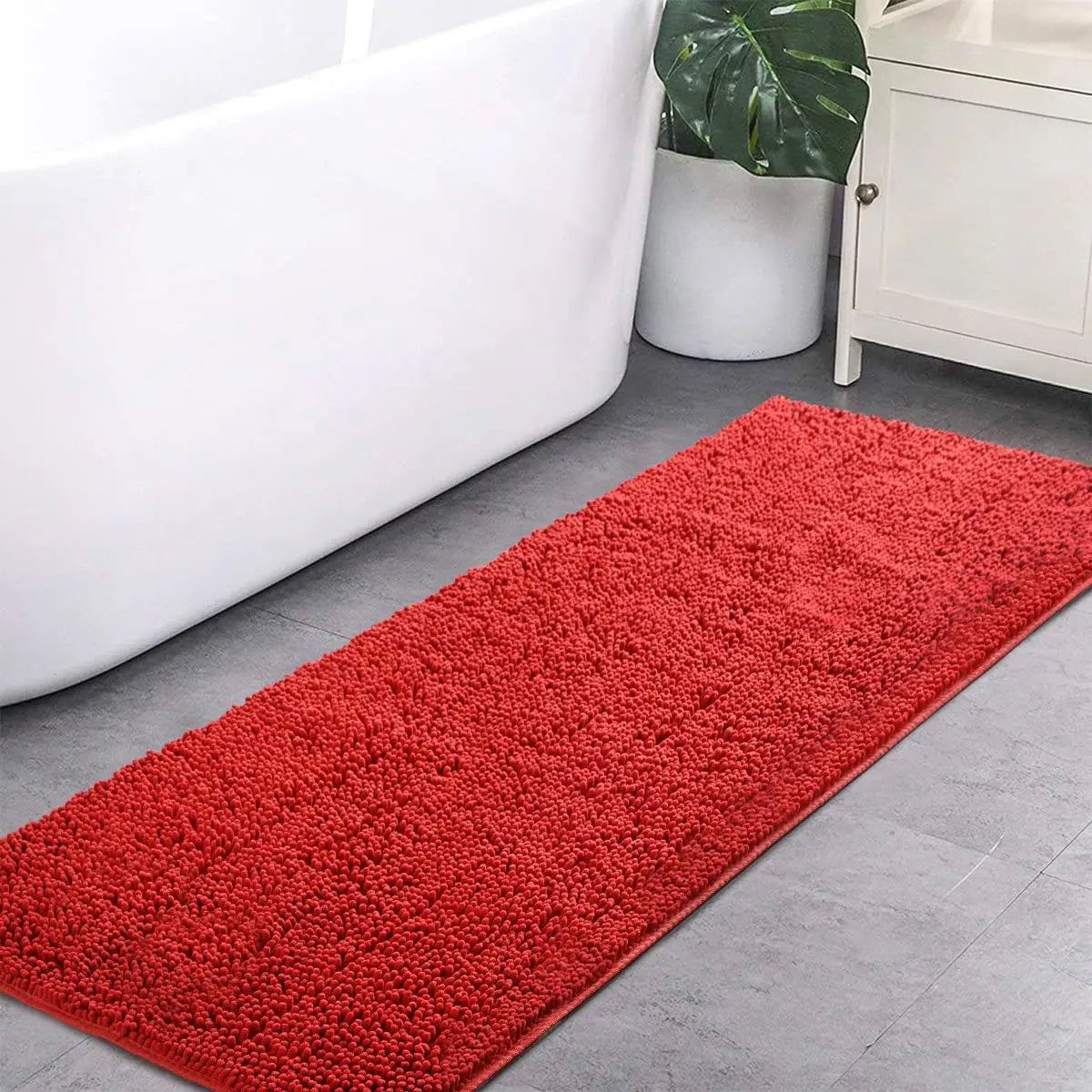 Non-slip super absorbent Bath mat Soft pile Foot mat Bathroom