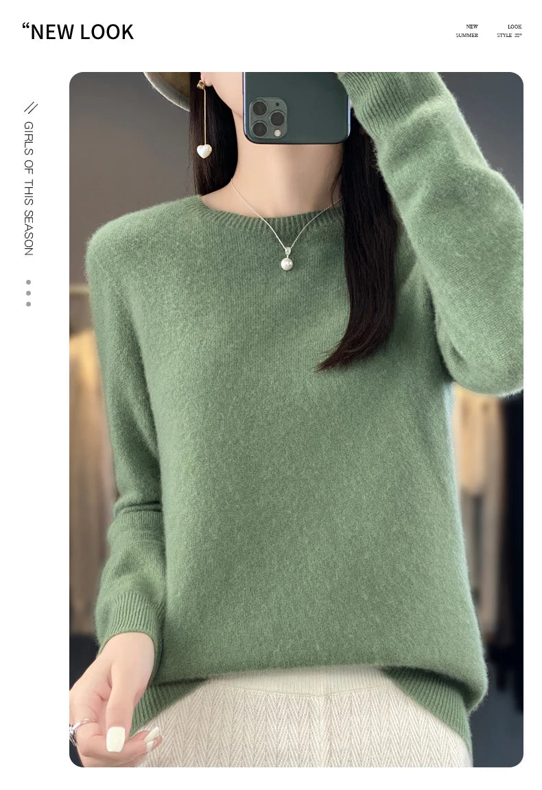 New cashmere sweater women's sweater autumn in USA