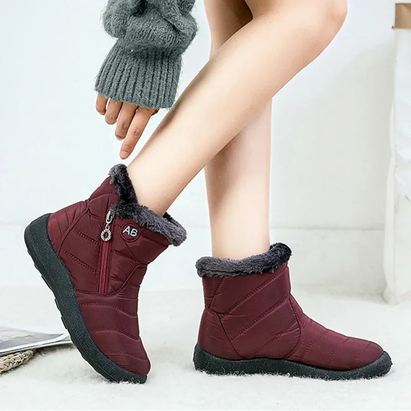 Winter Women Boots Thick Bottom Ankle Boots Women in USA