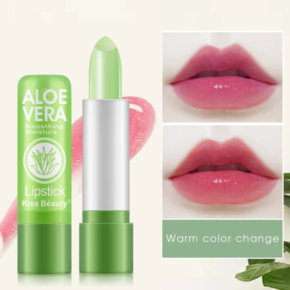 Moisturizing Aloe Vera Lipstick Temperature Color Changing in USA