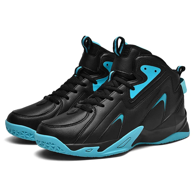 Autumn Winter Men High-Top PU Leather Basketball Shoes in USA