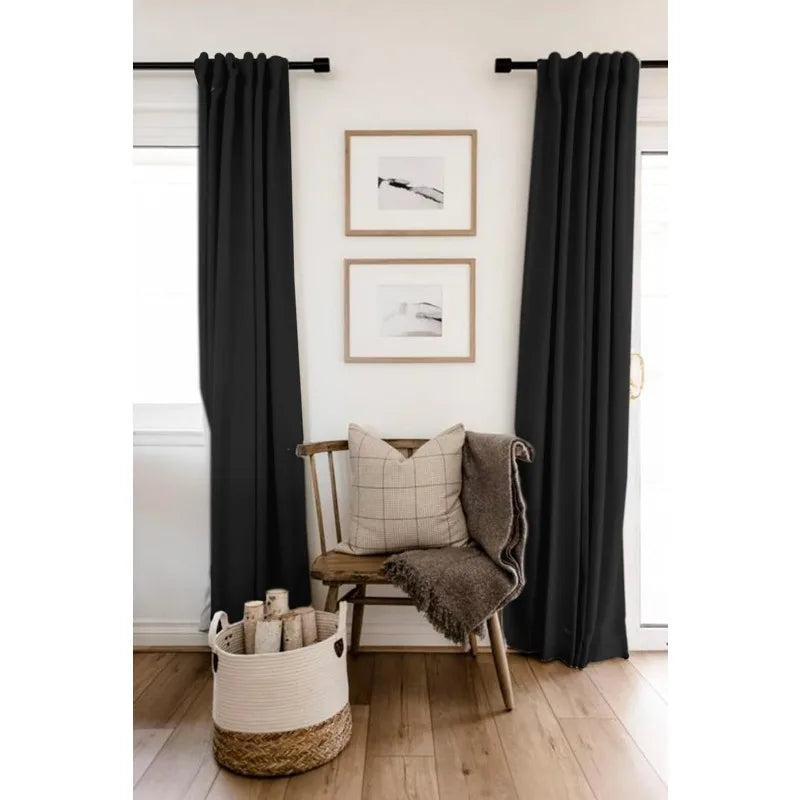 Blackout Shield Linen Blackout Curtains Bedroom in USA