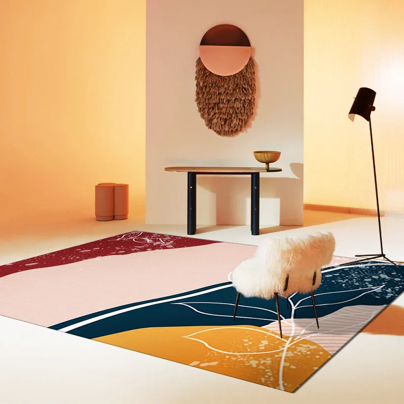 Pink Light Luxury, Nordic Style Living Room Rugs Sofa Coffee in USA.