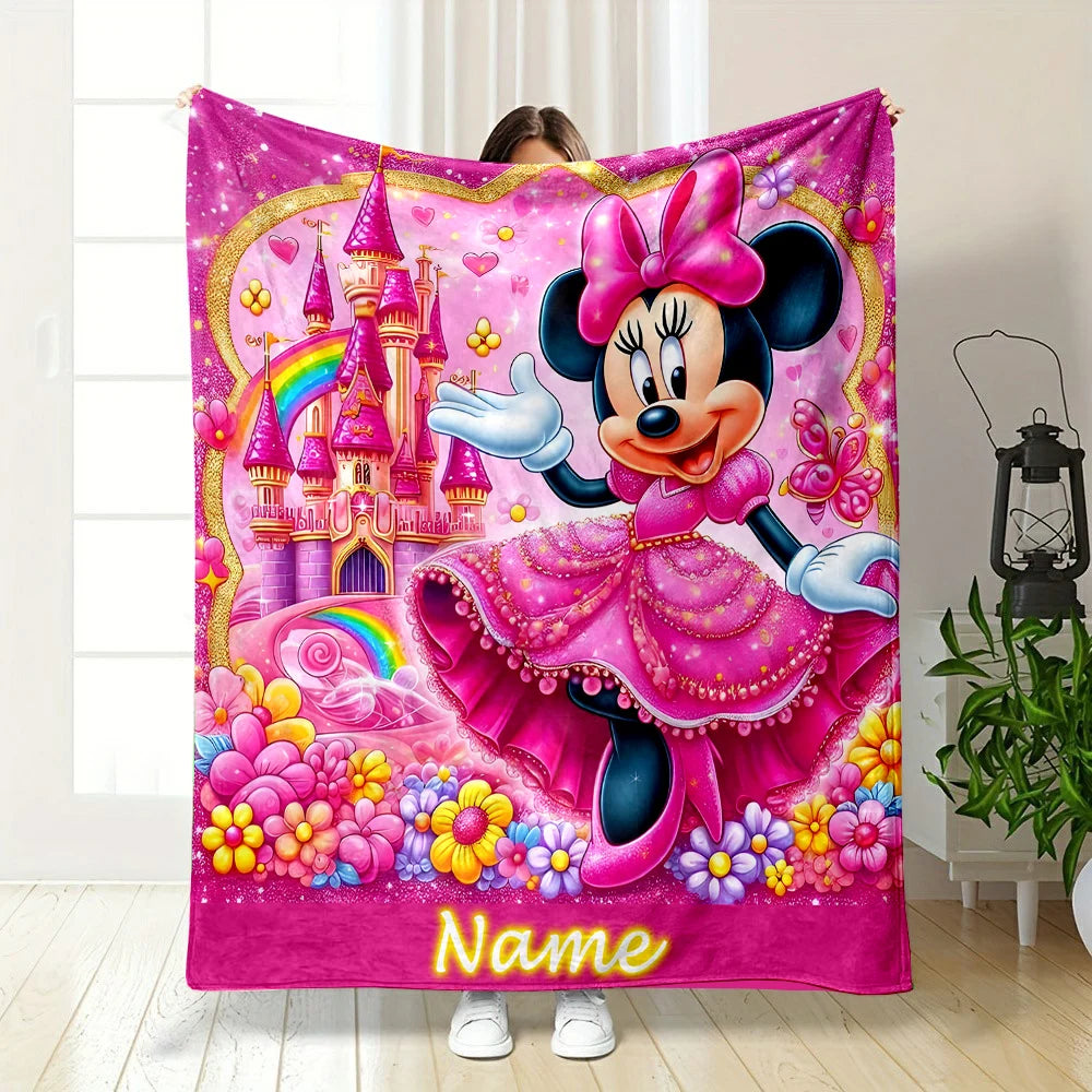 Customized Name Personalized Blanket Disney Minnie Mouse in USA