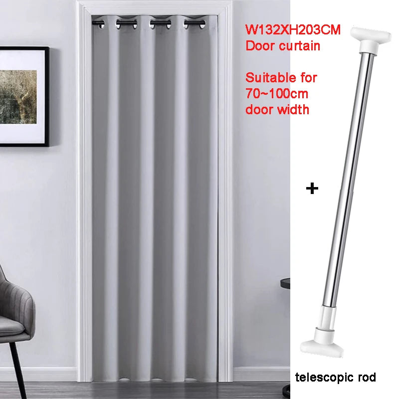 Pure White Blackout Curtain for Doorway Privacy Thermal Insulated in USA