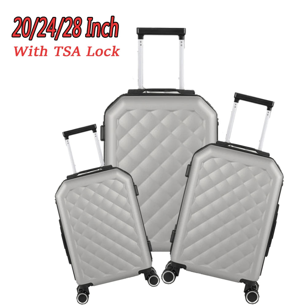 Luggage Set Softside Travel Suitcase Spinner Wheels in USA