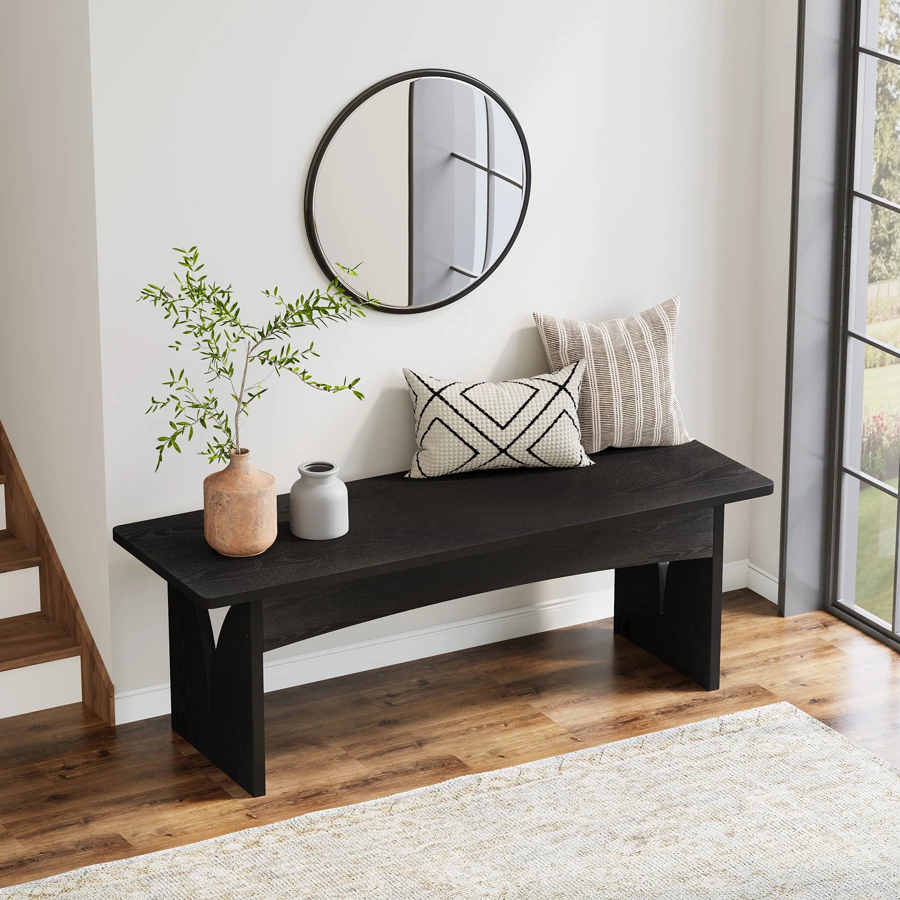 Tribesigns Dining Bench, Black Dining Bench Table Bench in USA.