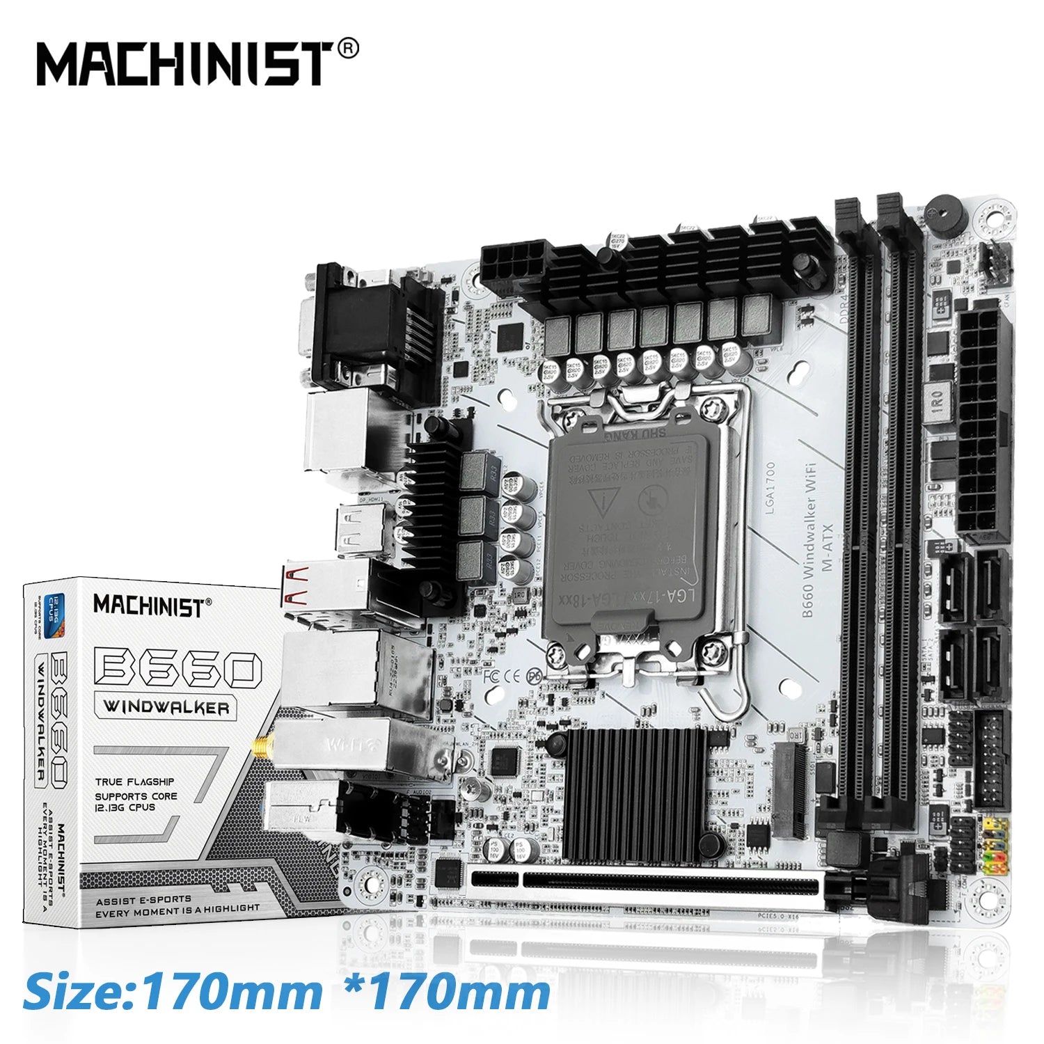 MACHINIST B660 Windwalker DDR4 Motherboard Support 12 13 Gen and Intel