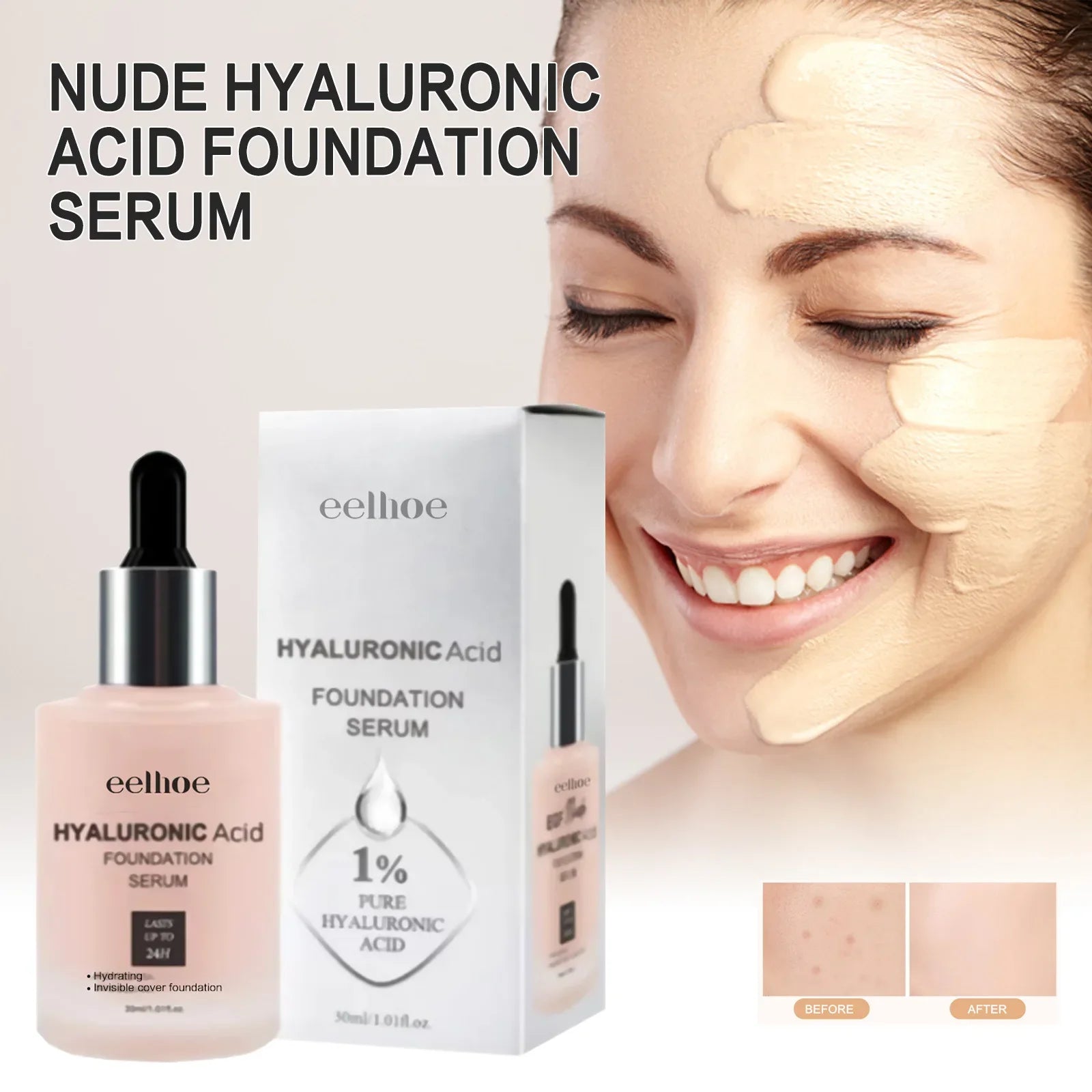 EELHOE Hyaluronic Acid Foundation Serums Oil-Control in USA