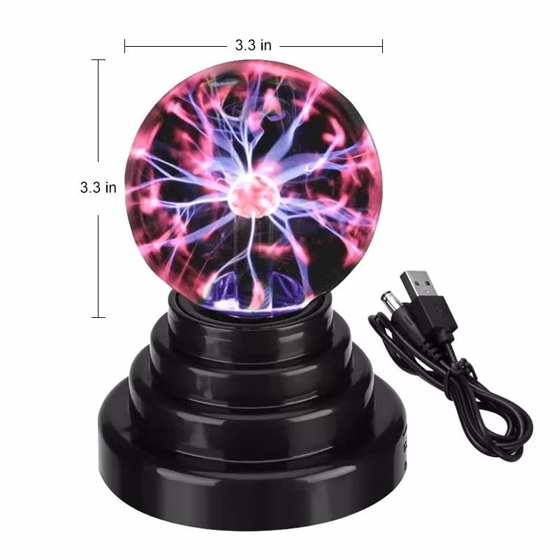 Novelty Magic Glass Plasma Ball Light USB Plug-in Only Touch in USA