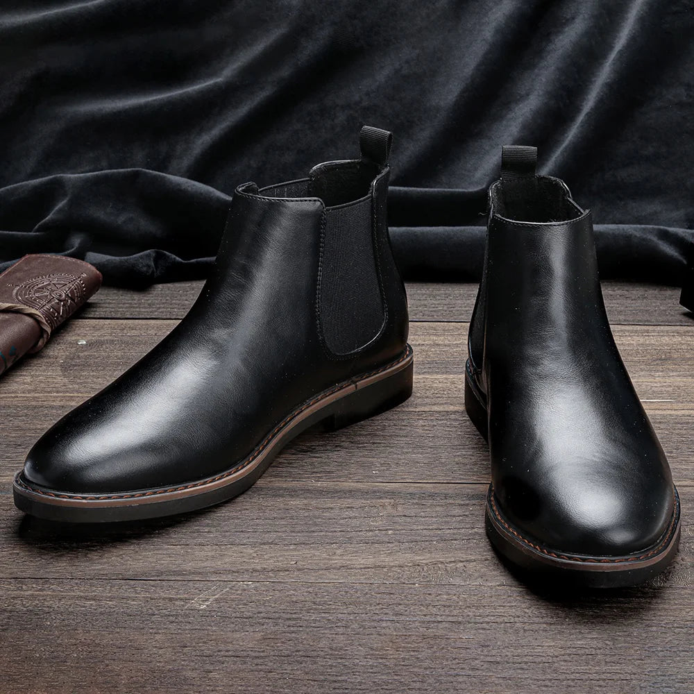 Brand Comfortable Fashion Leather Men Boots in USA