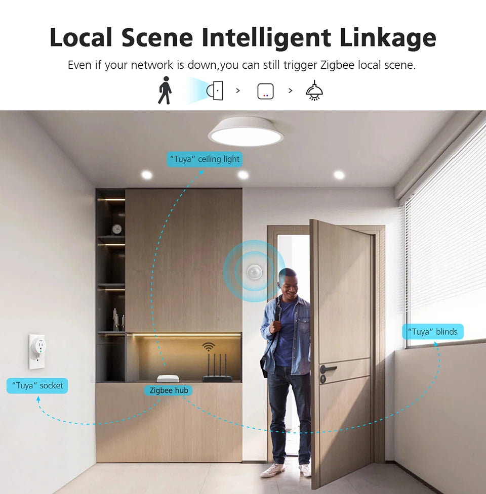 Smart Switch Zigbee Motion Sensor Human Body Infrared Detector in USA.