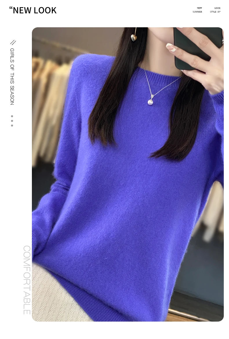 New cashmere sweater women's sweater autumn in USA