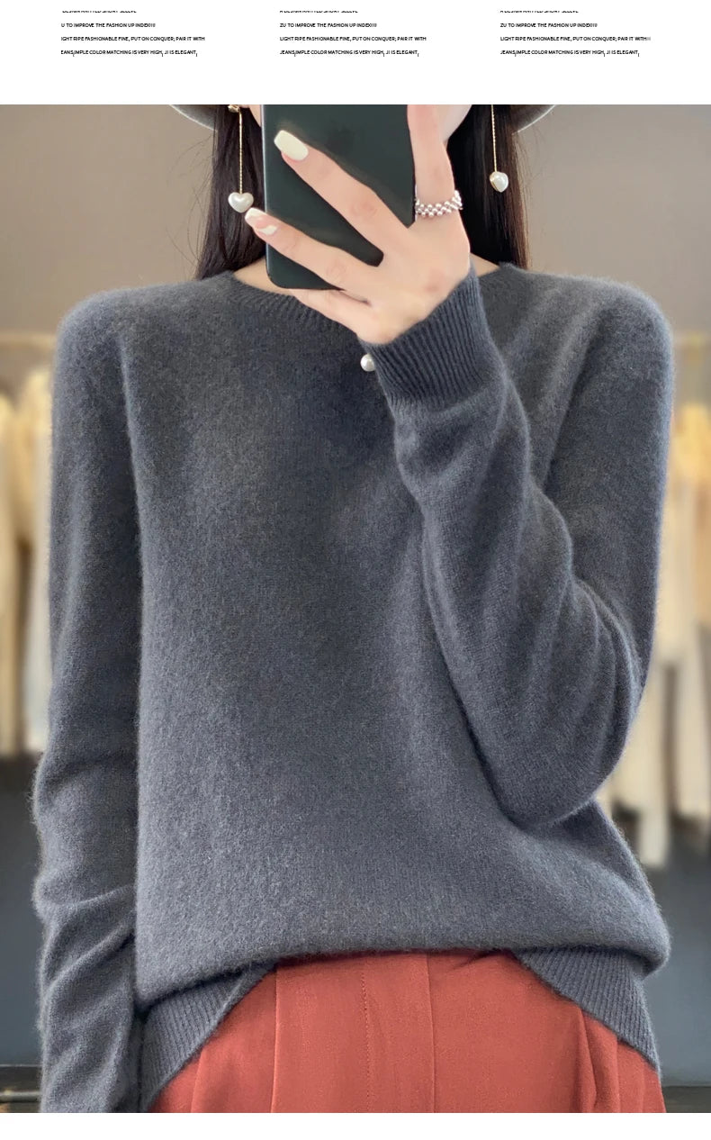 New cashmere sweater women's sweater autumn in USA