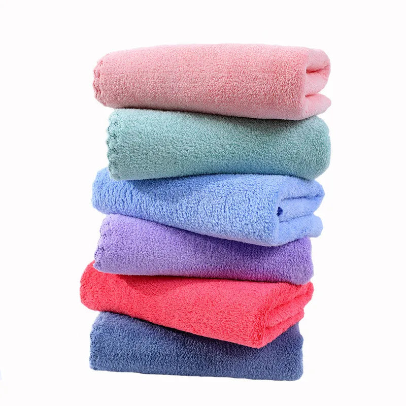 Microfiber Coral Velvet Face Towel Absorbent Cleaning Towel