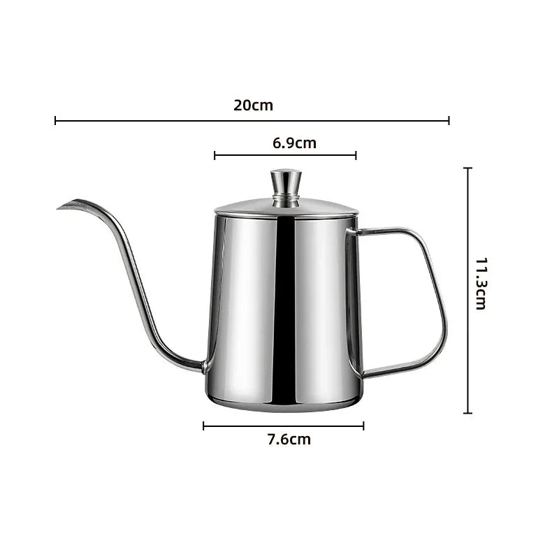 Stainless Hand Drip Coffee Hot Water Pot Gooseneck Kettle in USA.