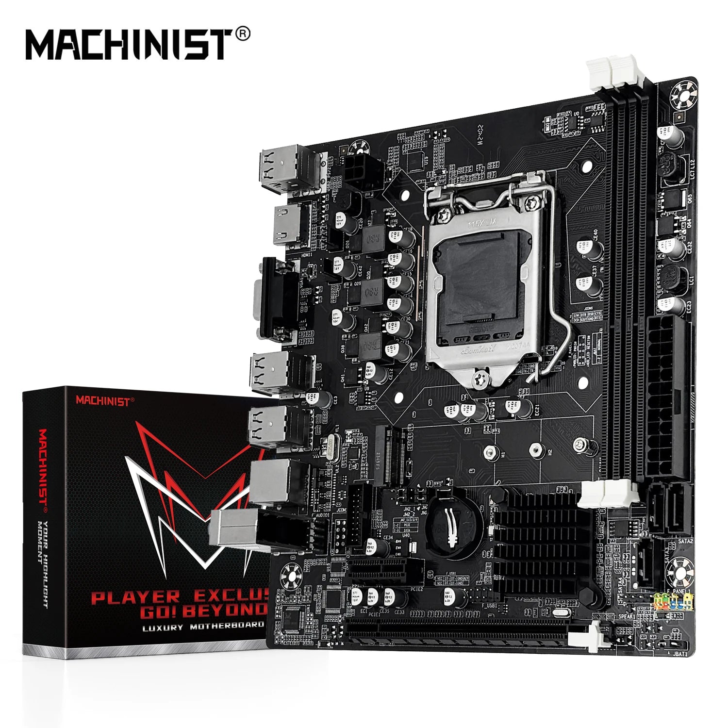 MACHINIST H61 Motherboard LGA 1155 DDR3 RAM Compatible With Intel Core