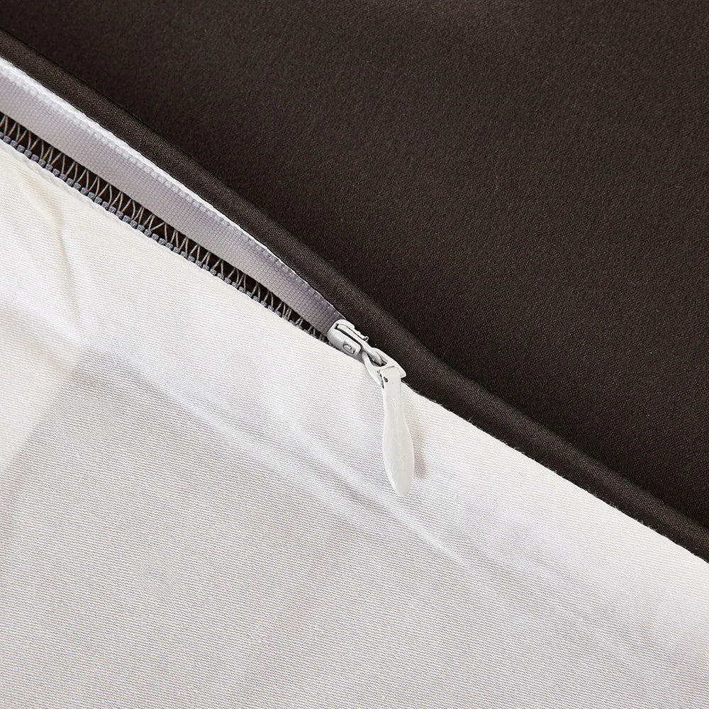 Silk Pillowcases Set With Cotton Underside And Hidden Zipper