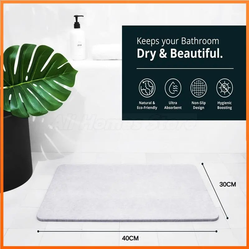 Stone Bath Mat for Bathroom Stone Shower Mat Diatomaceous