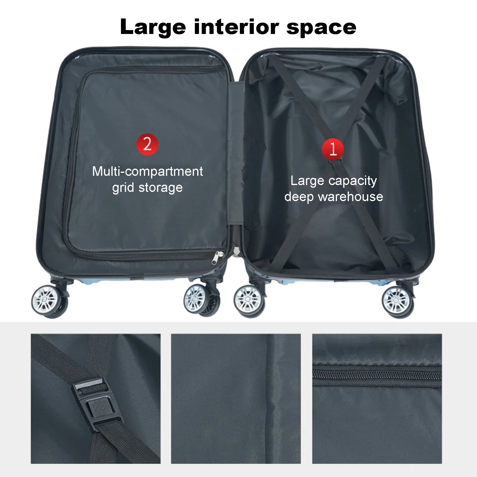 Suitcase Set Different Sizes Large Hard Shell Waterproof in USA