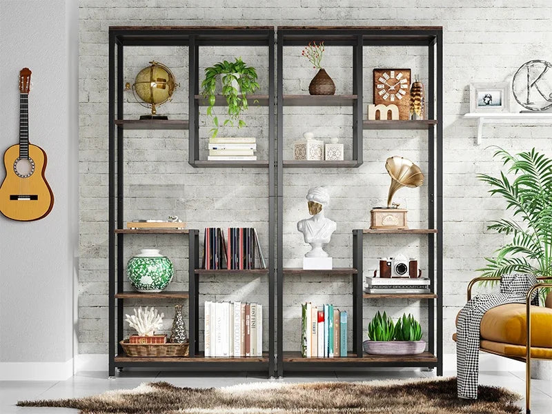 Bookshelf Bookcase, Industrial Open Bookcase Storage IN USA.