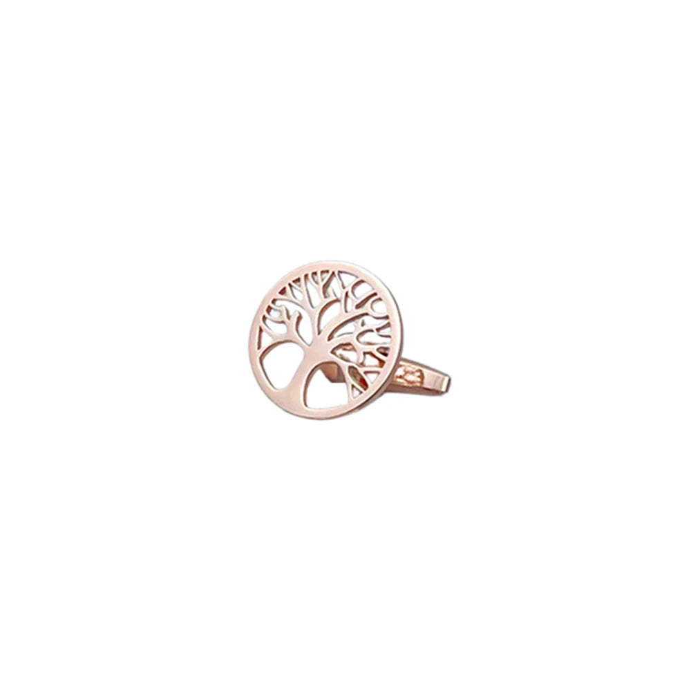 Round Tree Life Cufflinks Tie Clips Stainless Steel Tree in USA